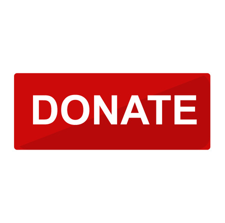 Simple donate button vector icon. Color card beautiful emoticon symbol. Abstract art icon decoration. Help shape design. Donate symbol.のイラスト素材