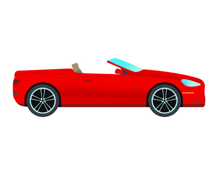 Car sedan vehicle transport type design sign technology style vector. Generic sedan car design flat vector illustration isolated on white. Transport sedan objectのイラスト素材