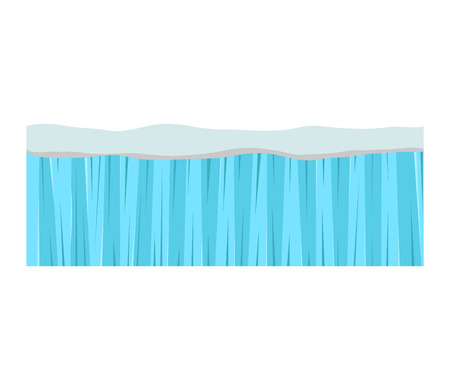 Illustration of cross section ground slice isolated on white background. Some ground slices piece nature cross outdoor. Ecology underground ground slice vector.のイラスト素材