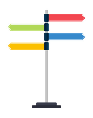 Vector editable abstract direction arrows bunners colours. Useful arrow pointer transportation travelling business design. Element cursor arrow pointer direction sign vector.のイラスト素材