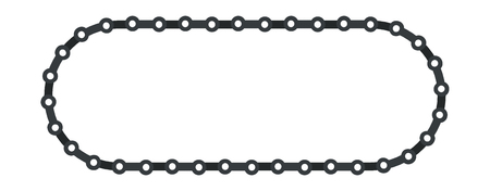 Parts of machinery flat mechanism manufacturing work detail design. Gear mechanical equipment part industry mechanism icon. Vector technology icon industry engineering technical factory mechanismのイラスト素材