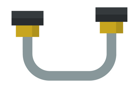 Parts of machinery flat mechanism manufacturing work detail design. Gear mechanical equipment part industry mechanism icon. Vector technology icon industry engineering technical factory mechanismのイラスト素材