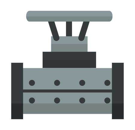 Parts of machinery flat mechanism manufacturing work detail design. Gear mechanical equipment part industry mechanism icon. Vector technology icon industry engineering technical factory mechanismのイラスト素材