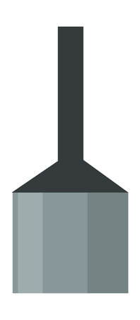 Parts of machinery flat mechanism manufacturing work detail design. Gear mechanical equipment part industry mechanism icon. Vector technology icon industry engineering technical factory mechanismのイラスト素材