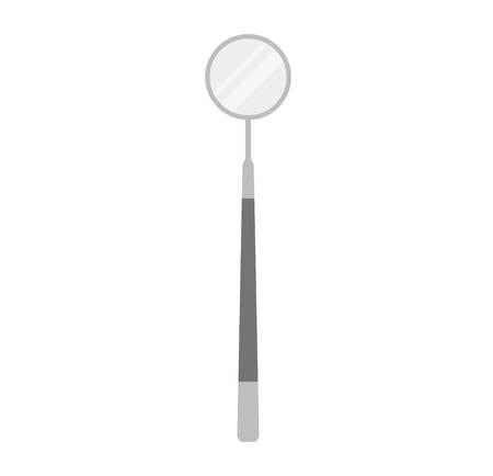 Vector dental equipment. Accessory medicine tool dentist in the office. Dental mirror. Dental pliers. Dental equipment dental mirror and dental pliers.のイラスト素材
