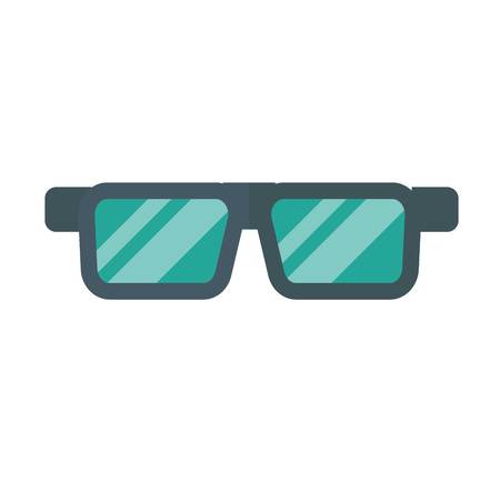 Vector glasses isolated on background. Hipster fashion glasses. Glasses tool for human face isolated vector illustrationのイラスト素材