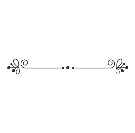 Calligraphic vintage elements design vector tattoo Decorative vintage elements design decoration label retro symbols. Classic border invitation calligraphy elegant card decorative vintage elements.のイラスト素材