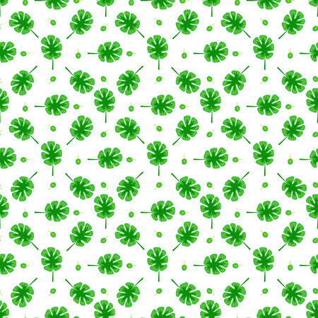 Beautiful vintage hand drawn leaf seamless pattern. Cute artistic decoration leaves seamless pattern background style. Fashion textile fabric leaves seamless pattern decoration floral texture.のイラスト素材