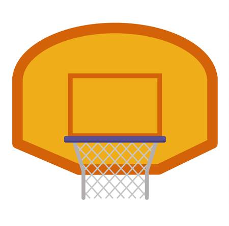 Basketball hoop sport basket game play competition equipment vector illustration. Game play basketball hoop or sport team score vector tournament tool.のイラスト素材