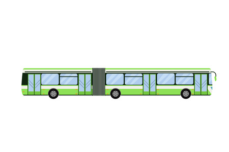 City road bus transport vector illustration.のイラスト素材