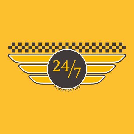 Taxi badge vector illustration.のイラスト素材