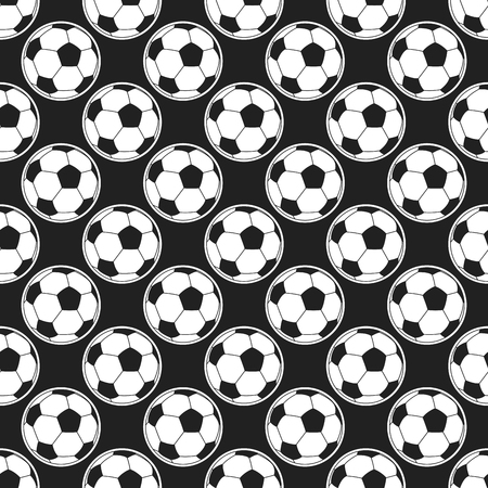 Seamless pattern with soccer balls vector.のイラスト素材