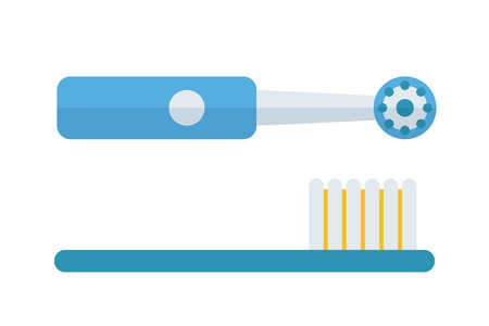 Tooth brush vector icon.のイラスト素材