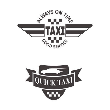 Taxi badge car service business sign template vector illustration.のイラスト素材
