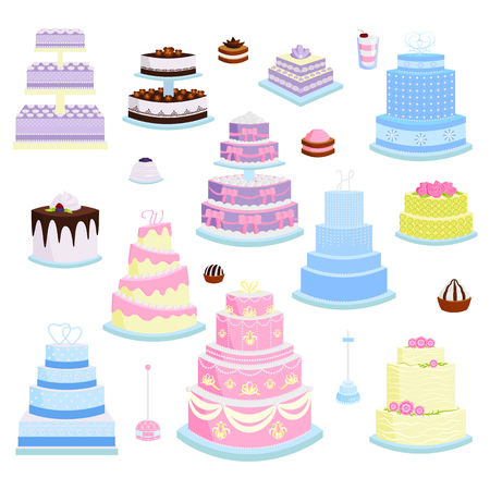 Cake pie cartoon style isolated vector illustration.のイラスト素材