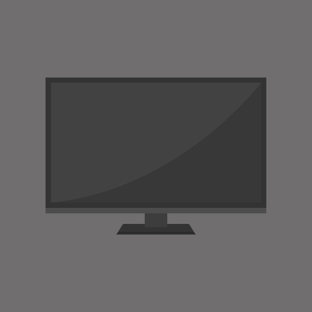 TV screen lcd monitor template electronic device technology digital size diagonal display and video modern plasma home computer vector illustration.のイラスト素材
