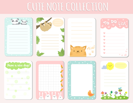 Baby shower invitations cards poster greeting template kids paper layout design sheets dairy vectorのイラスト素材