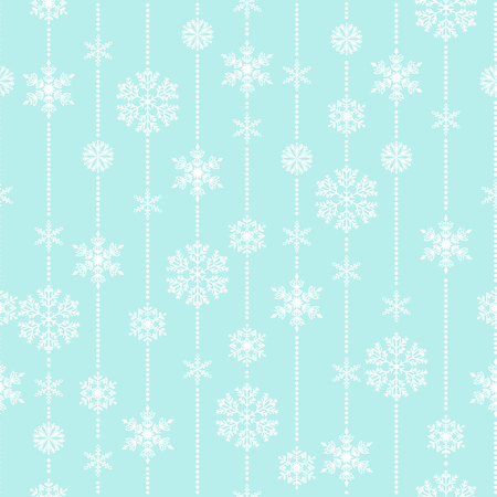 Snowflake vector seamless pattern.のイラスト素材