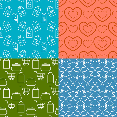 Colorful website web e-shop buttons design vector illustration glossy graphic seamless pattern internet confirm template banner. Rounded blank business navigation download interface.のイラスト素材