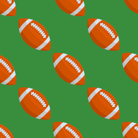A Seamless pattern with rugby ball vector illustration.のイラスト素材