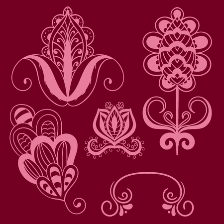 Henna tattoo vector.のイラスト素材