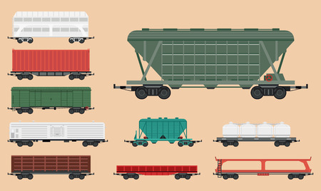 Train carriagesのイラスト素材