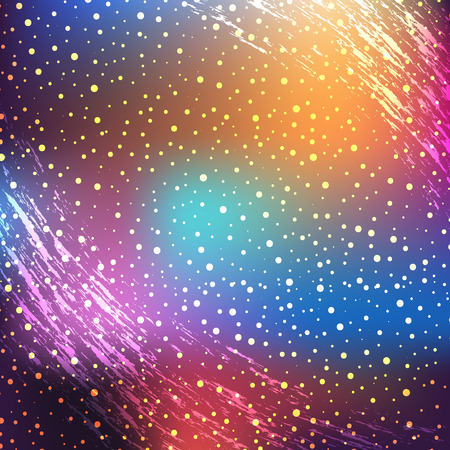 Starry outer galaxy cosmic space illustrationのイラスト素材