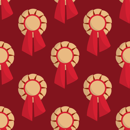 Vector trophy champion seamless pattern backgroundのイラスト素材