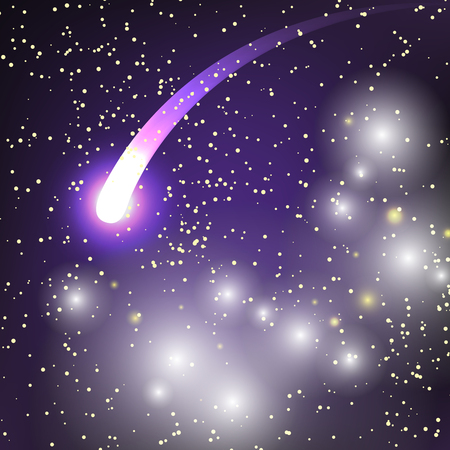 Starry outer galaxy cosmic space illustrationのイラスト素材