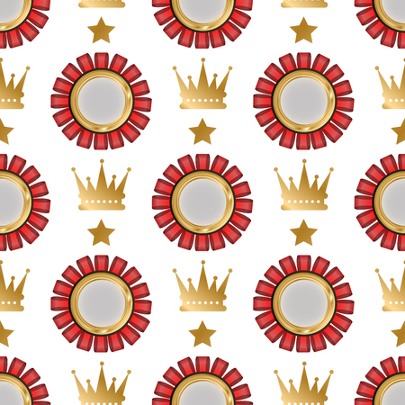 Badges shop product sale best price stickers and buy commerce advertising tag seamless pattern background discount promotion vector illustration. Paper store hot button mark special best banner.のイラスト素材