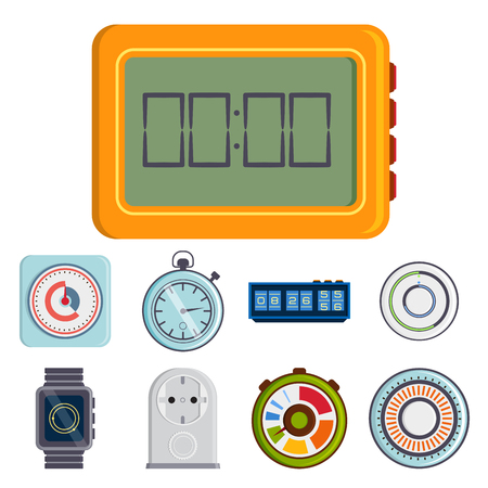 Clock and watches icon.のイラスト素材