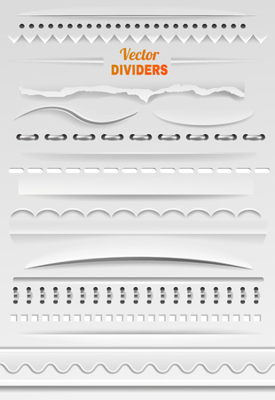 Border vector divider line and bordering frame for decoration illustration set of bordered element or borderline for decorative ornament isolated on backgroundのイラスト素材