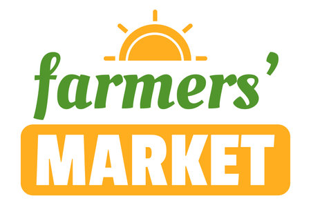 Fresh food farm label organic natural badge icon healthy vector isolated on white designのイラスト素材