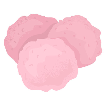 Pink cherry blossom petals isolated on white, delicate sakura flowers close up. Spring floral nature beauty vector illustration.のイラスト素材