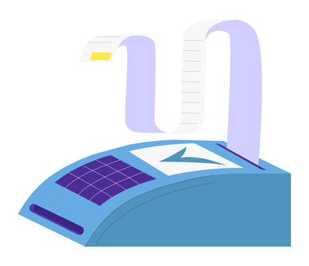 Flat design modern mailbox with envelopes and parcel. Conceptual home mail delivery and postal service vector illustration.のイラスト素材