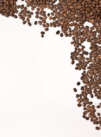 Coffee beans frameの写真素材