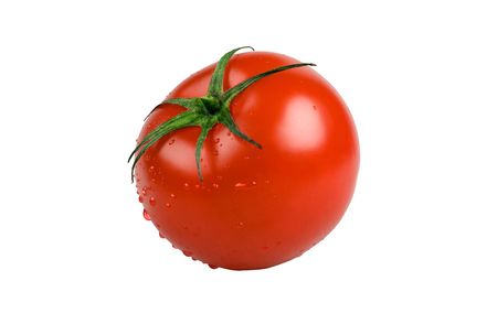 Tomato with water dropsの写真素材