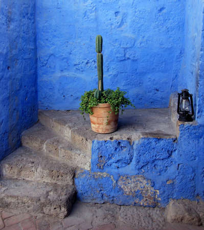 monastery of santa catalina, arequipa, peruの写真素材