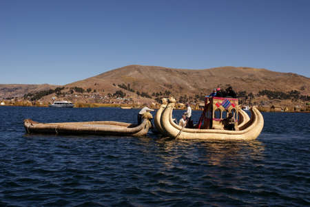 Uros, Floating island on titicaca lake in Peru