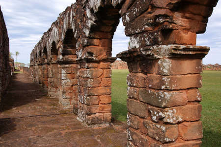 Jesuit mission Ruins in Trinidad, Paraguayの写真素材