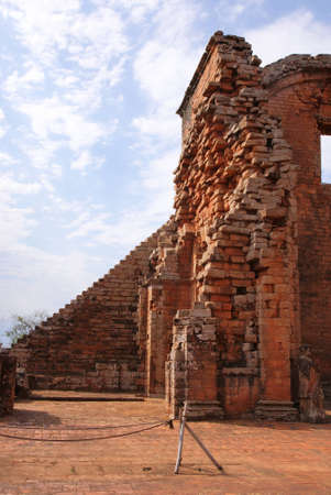 Jesuit mission Ruins in Trinidad, Paraguayのeditorial素材