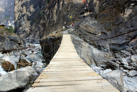 Tiger Leaping Gorge  hutiaoxia  near Lijiang, Yunnan Province, Chinaの写真素材