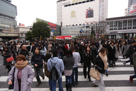 shibuya crossingのeditorial素材