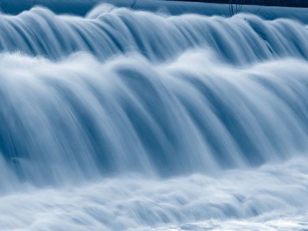 closeup shot of falling water, toned image