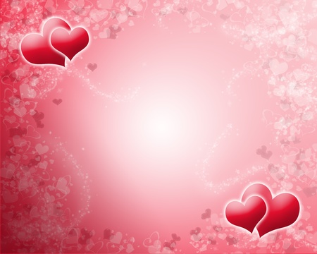 Valentine heart backgroundの写真素材