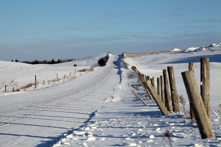 Country road located in Quebec, Canada の写真素材
