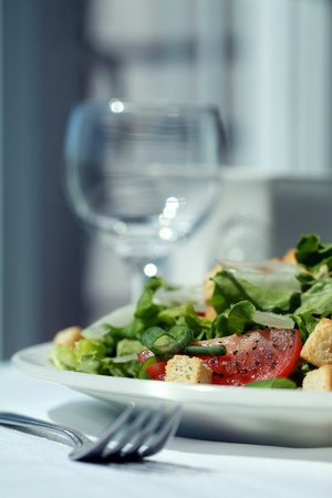 Delicious green saladの写真素材