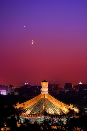 The Jingshan  park in Beijing Chinaのeditorial素材