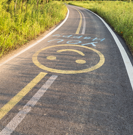 Outdoor bicycle roads and leisure walksの写真素材