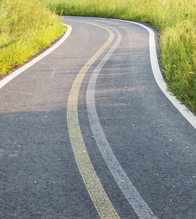 Outdoor bicycle roads and leisure walksの写真素材